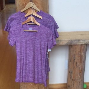 NWT (3) 32 Degrees Small Cool Purple Tops